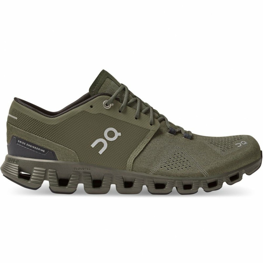 Running Shoes * | On Cloud X Running Shoe Olive & Fir On Running Online