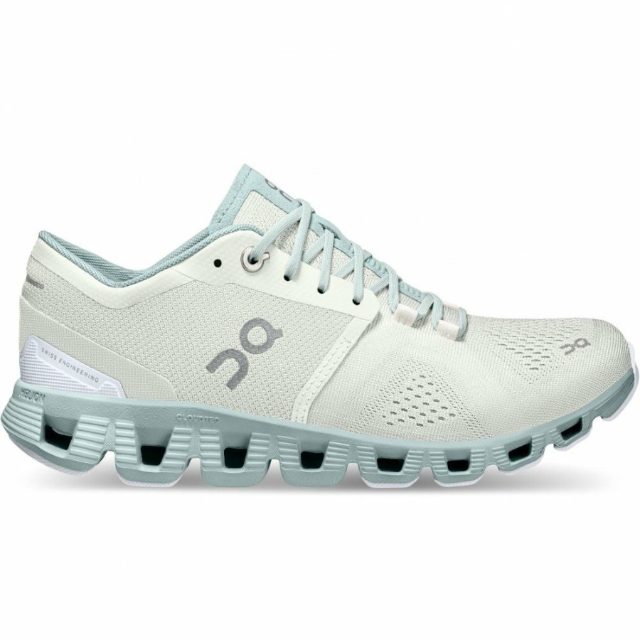 Running Shoes * | On Cloud X Women Running Shoe Aloe & Surf On Running Outlet