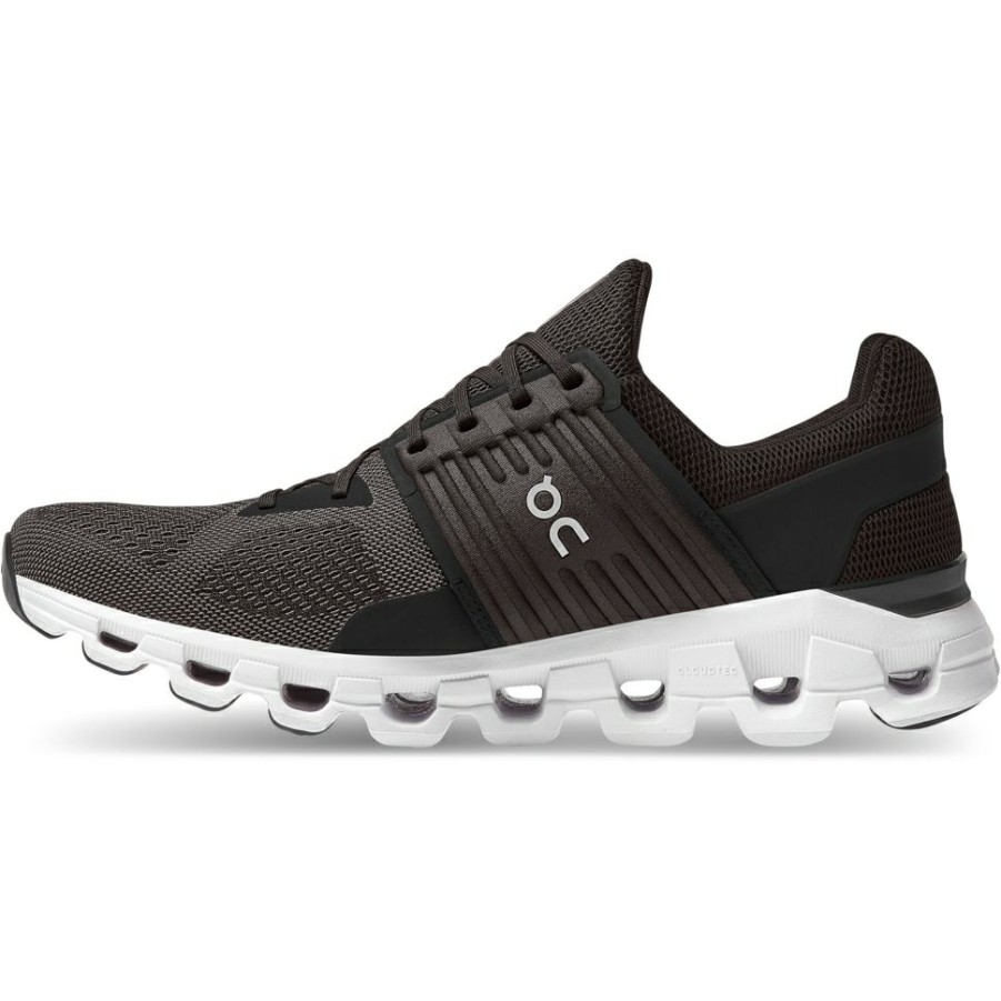 Running Shoes * | On Cloudswift Running Shoe Black & Rock On Running Clearance