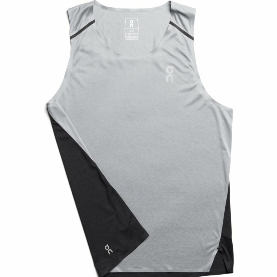 Shirts & Tops * | On Tank-T Running Shirt Glacier & Black On Running Online