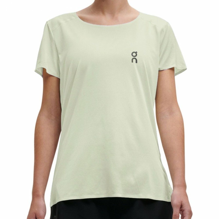 Shirts & Tops * | On Performance-T Women Running Shirt Meadow & Glacier On Running Outlet