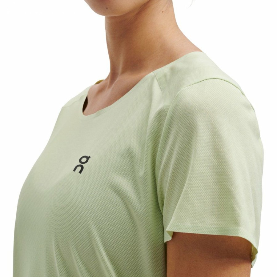 Shirts & Tops * | On Performance-T Women Running Shirt Meadow & Glacier On Running Outlet