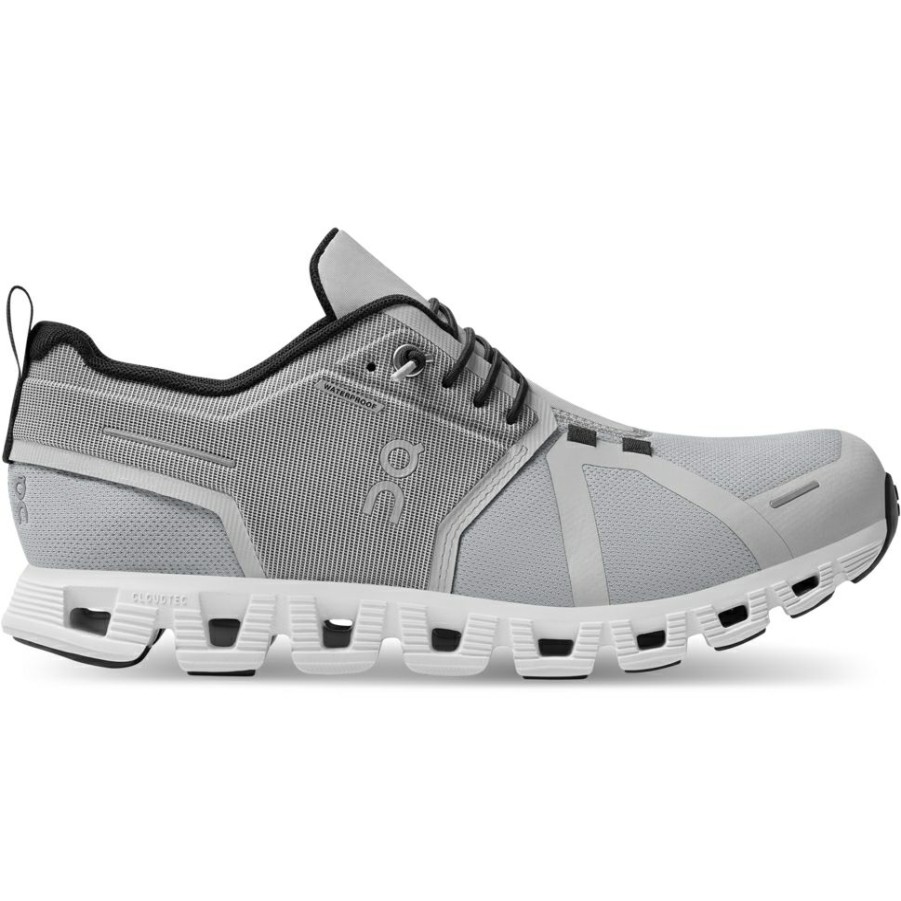 Streetwear * | On Cloud 5 Waterproof Women Shoe Glacier & White On Running Clearance