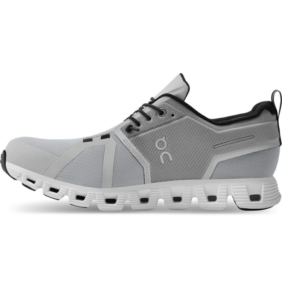 Streetwear * | On Cloud 5 Waterproof Women Shoe Glacier & White On Running Clearance