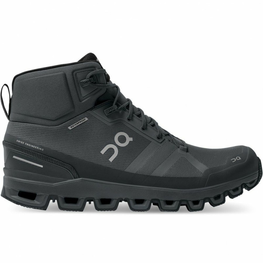 Running Shoes * | On Cloudrock Waterproof Speed-Hiking Shoe Rock & Eclipse On Running Outlet