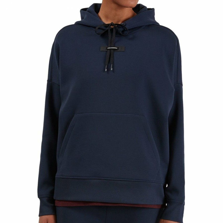 Shirts & Tops * | On Hoodie Women Navy On Running Clearance