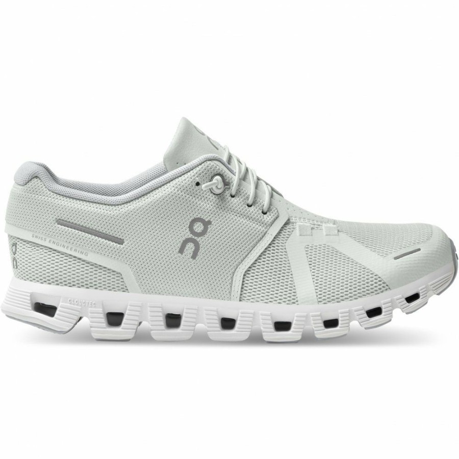 Streetwear * | On Cloud 5 Women Shoe Ice & White On Running Outlet