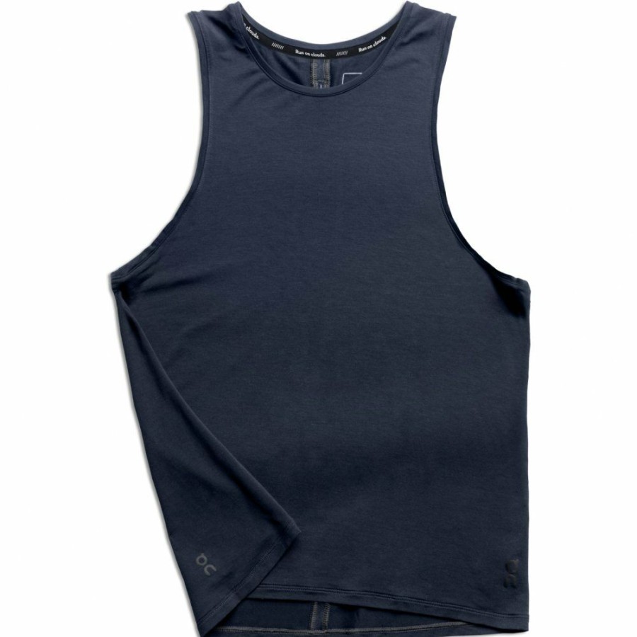 Shirts & Tops * | On Active Tank Women Running Shirt Navy On Running Outlet