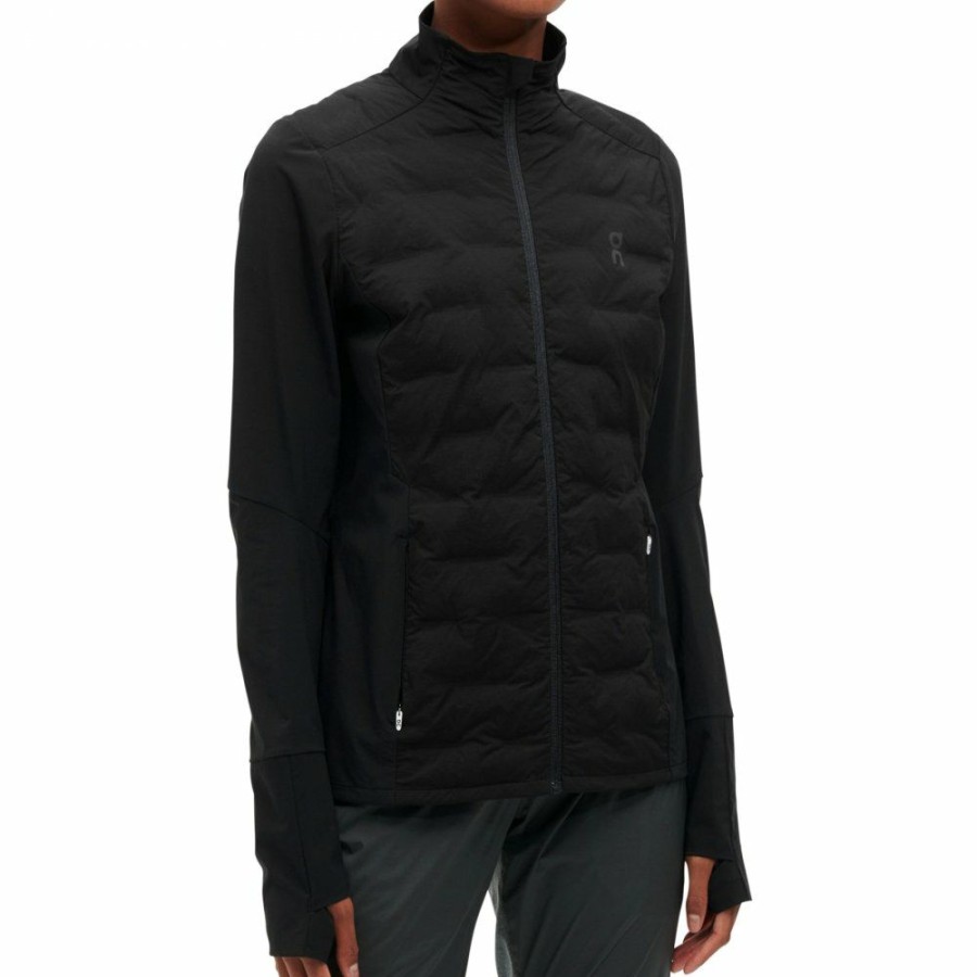 Jackets & Vests * | On Climate Jacket Women Black On Running Online