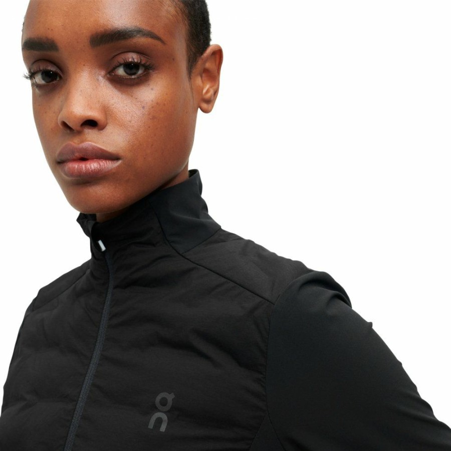 Jackets & Vests * | On Climate Jacket Women Black On Running Online