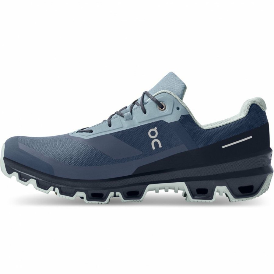 Running Shoes * | On Cloudventure Waterproof Trailrunning Shoe Denim & Midnight On Running Outlet