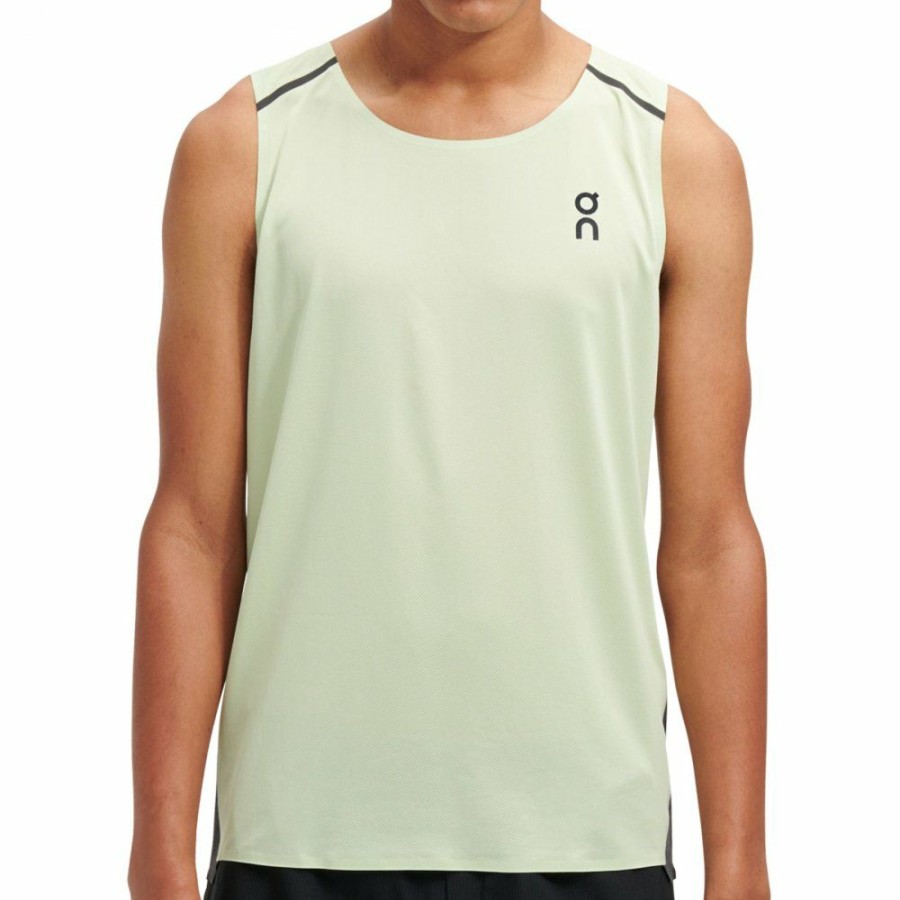 Shirts & Tops * | On Tank-T Running Shirt Meadow & Black On Running Outlet