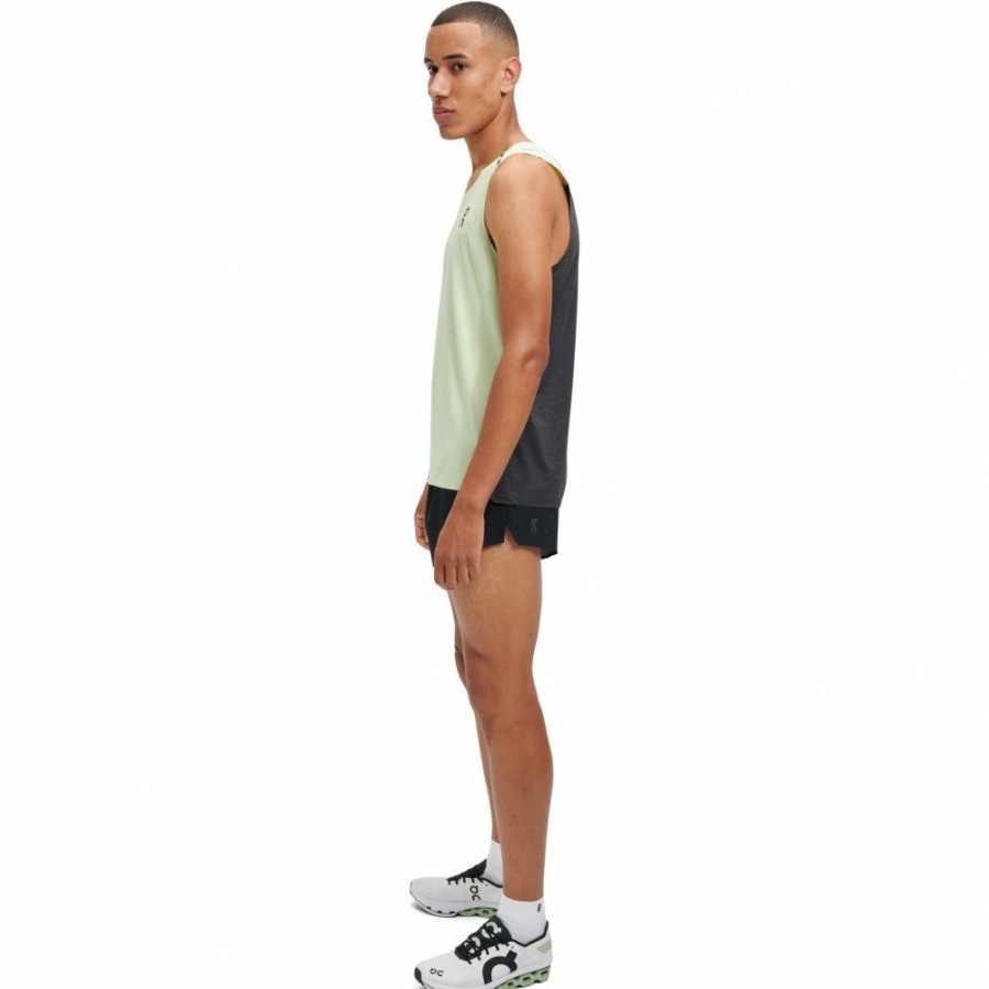 Shirts & Tops * | On Tank-T Running Shirt Meadow & Black On Running Outlet