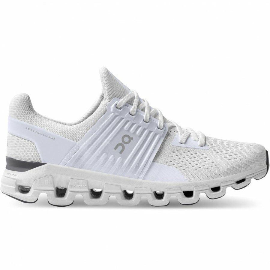 Running Shoes * | On Cloudswift Running Shoe All White On Running Clearance