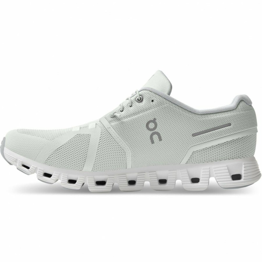 Streetwear * | On Cloud 5 Running Shoe Ice & White On Running Clearance