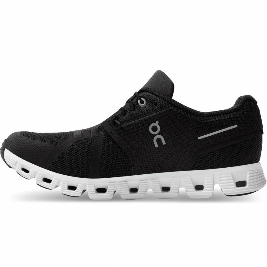 Streetwear * | On Cloud 5 Running Shoe Black & White On Running Clearance