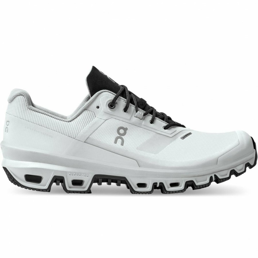 Running Shoes * | On Cloudventure Waterproof Trailrunning Shoe Glacier & Black On Running Outlet