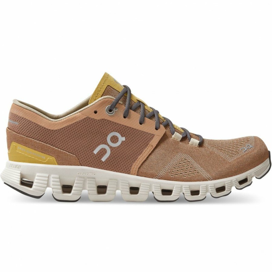 Running Shoes * | On Cloud X Women Running Shoe Mocha & Sand On Running Outlet