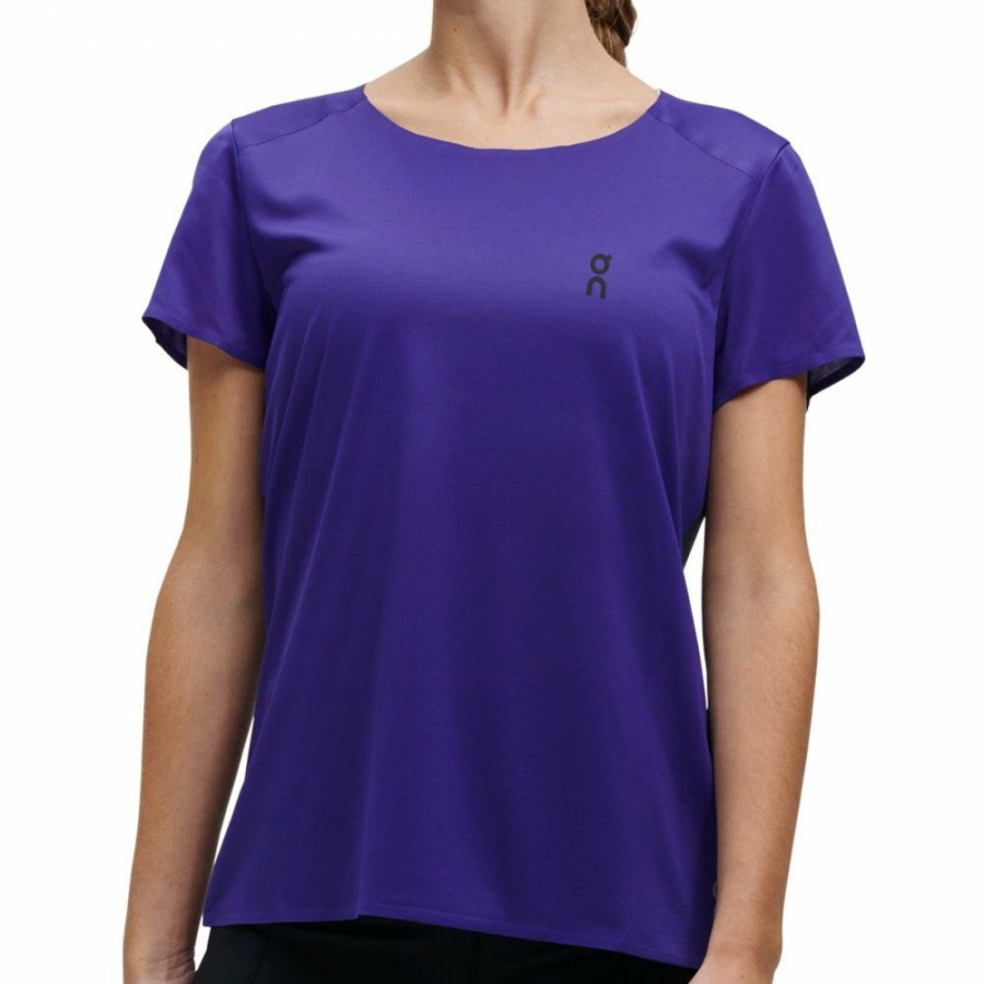 Shirts & Tops * | On Performance-T Women Running Shirt Twilight & Navy On Running Outlet