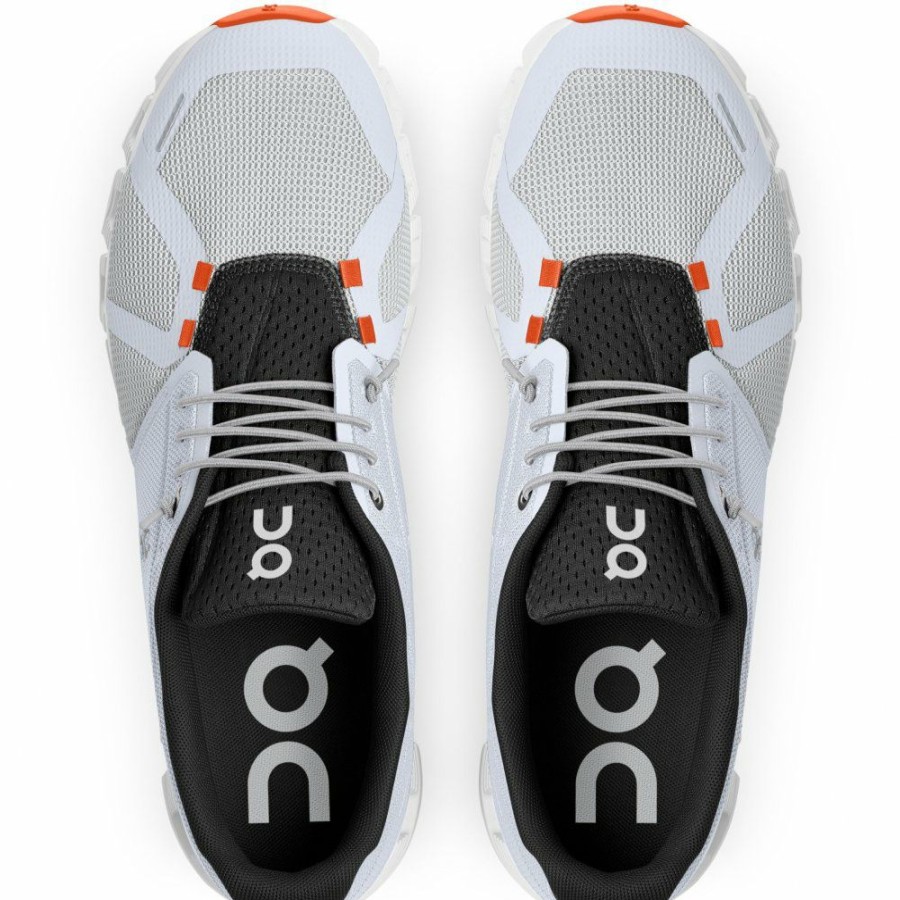 Streetwear * | On Cloud 5 Push Shoe White & Flame On Running Outlet