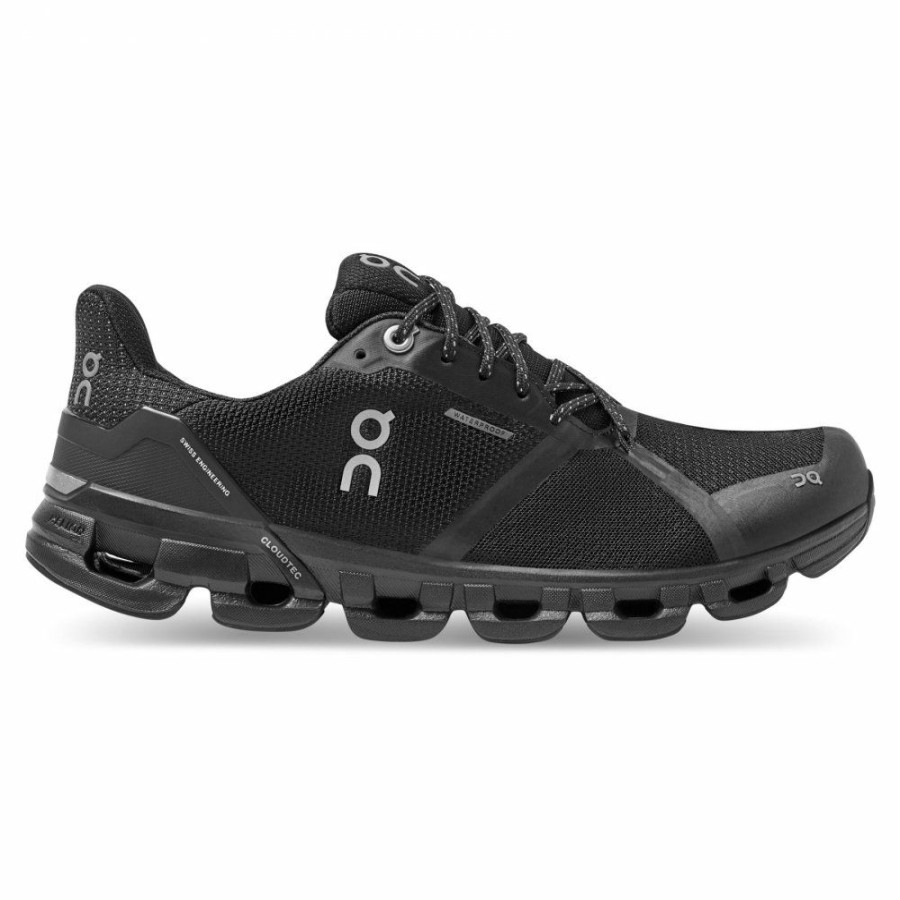 Running Shoes * | On Cloudflyer Waterproof Women'S Running Shoe Black & Lunar On Running Outlet