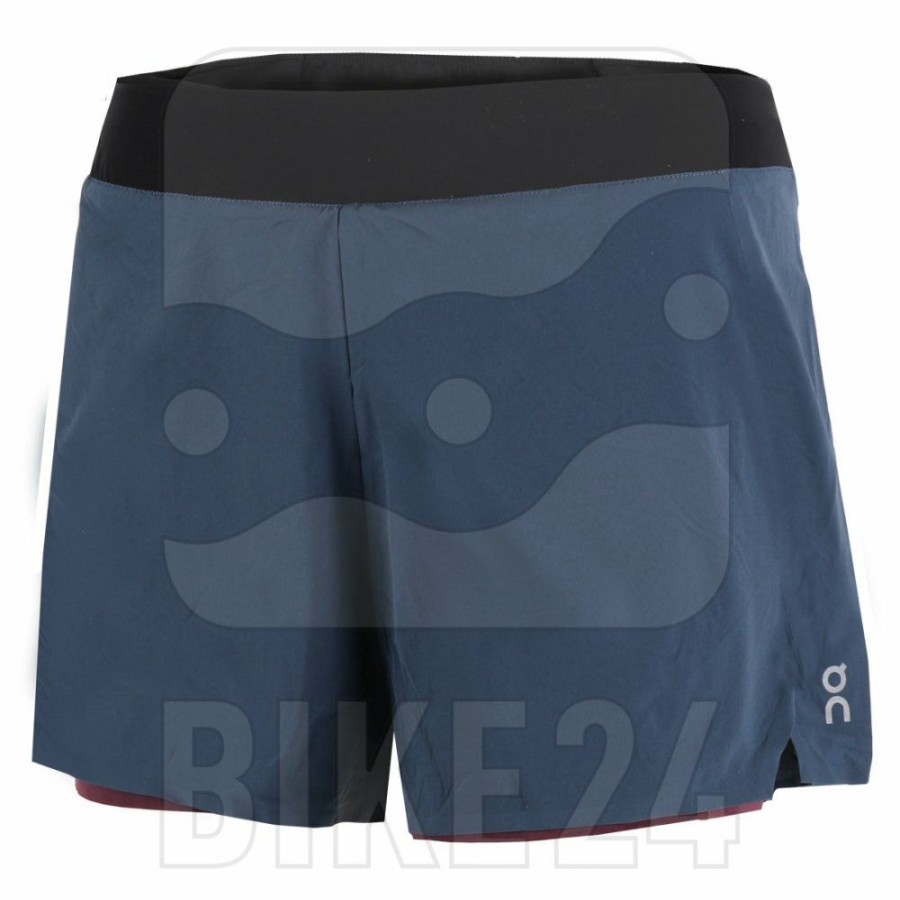 Shorts & Pants & Skirts * | On Running Shorts Women Navy & Mulberry Outlet