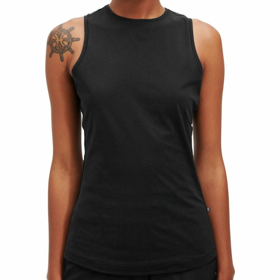 Shirts & Tops * | On Movement Tank Women Running Shirt Black On Running Outlet