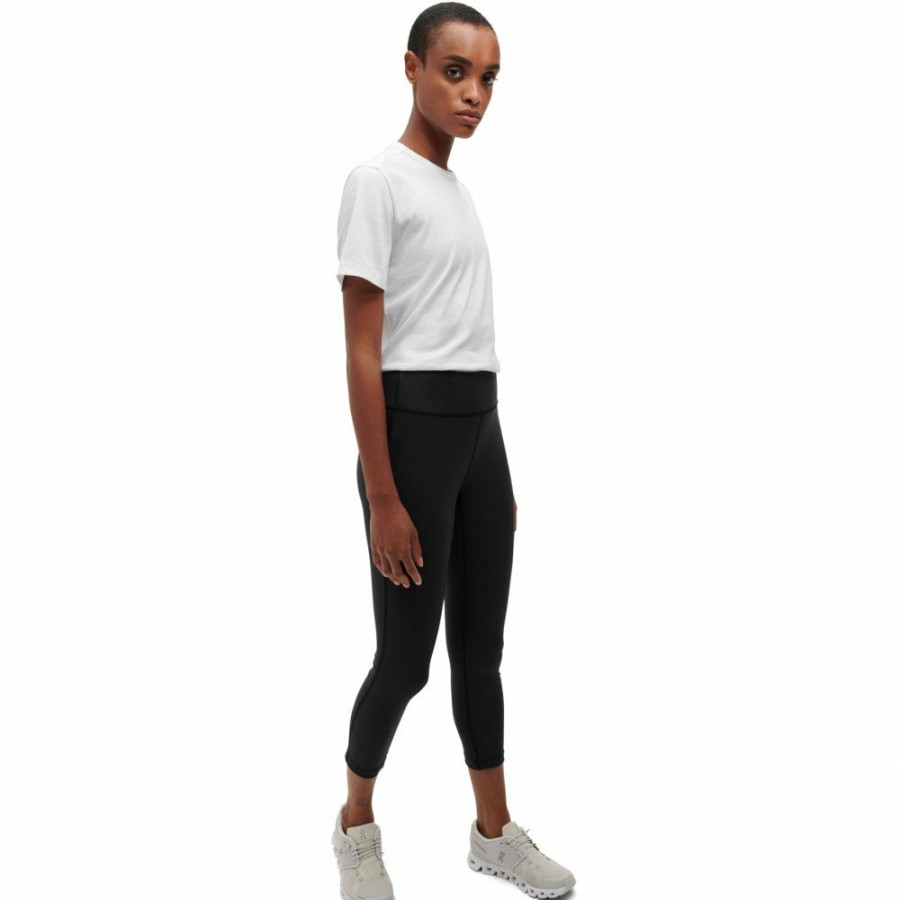 Shorts & Pants & Skirts * | On Active Tights Women Black On Running Online