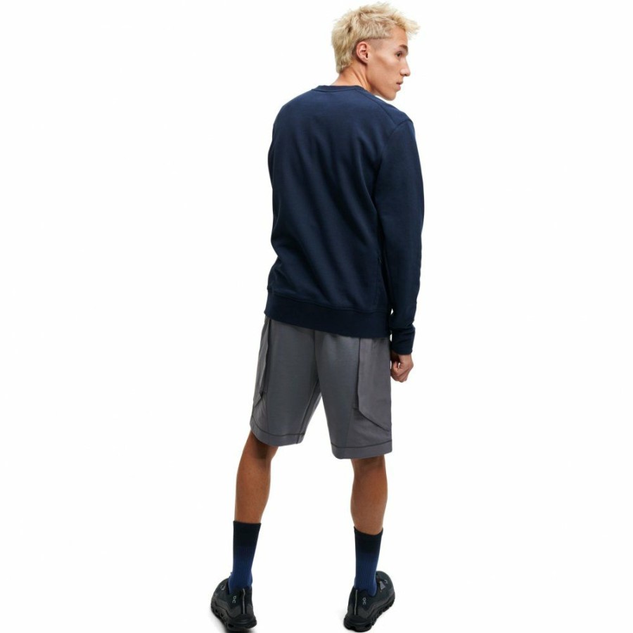 Streetwear * | On Crew Neck Sweatshirt Navy On Running Clearance