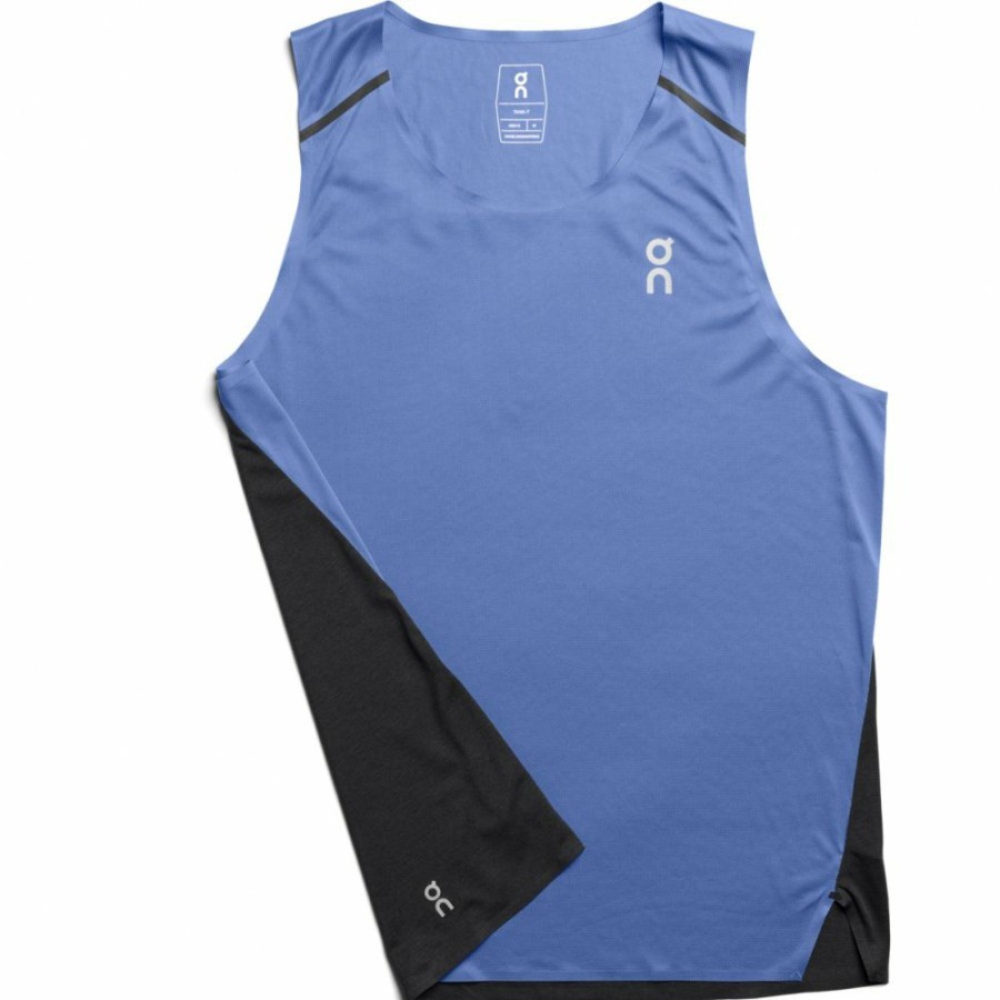 Shirts & Tops * | On Tank-T Running Shirt Marina & Black On Running Outlet