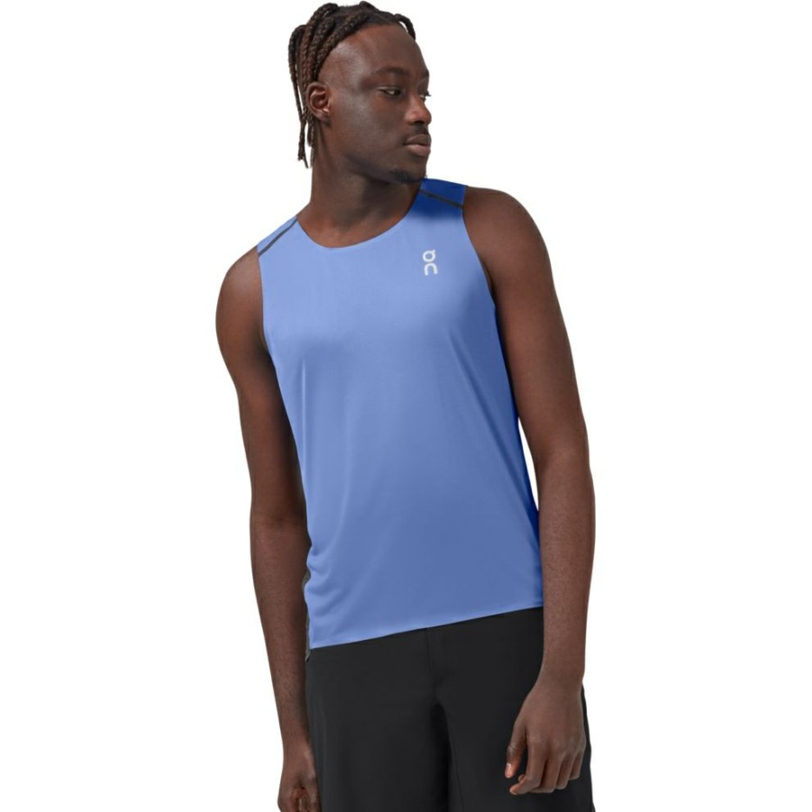 Shirts & Tops * | On Tank-T Running Shirt Marina & Black On Running Outlet