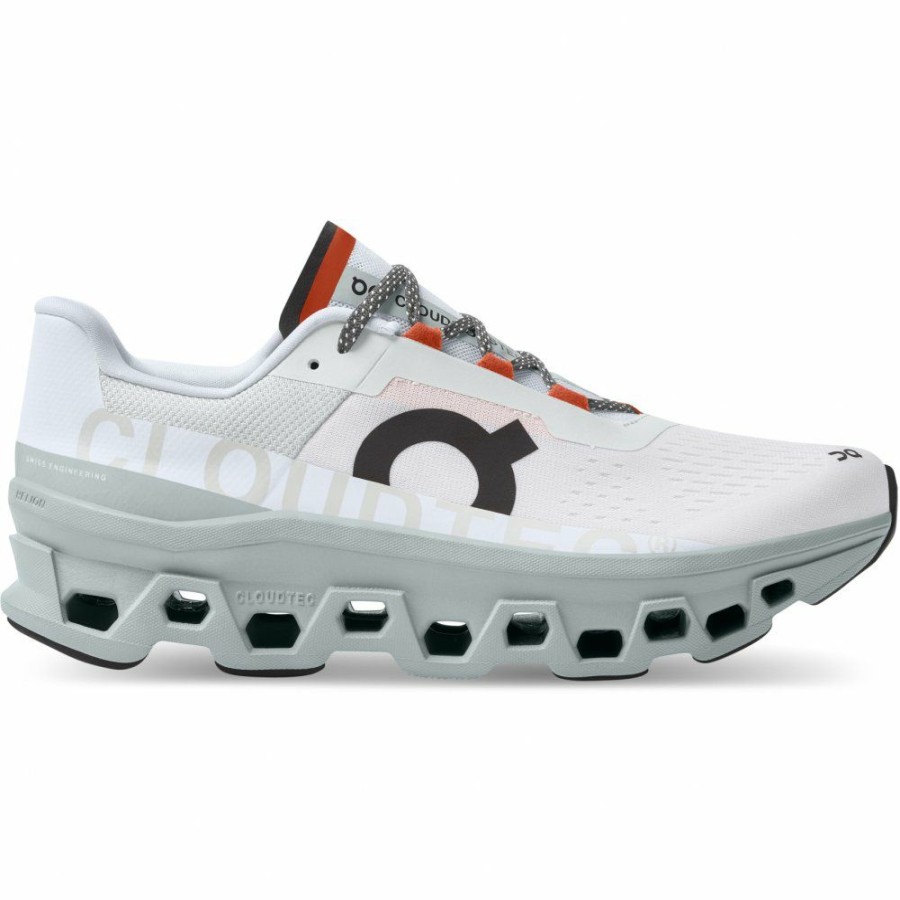 Running Shoes * | On Cloudmonster Running Shoe Frost & Surf On Running Outlet