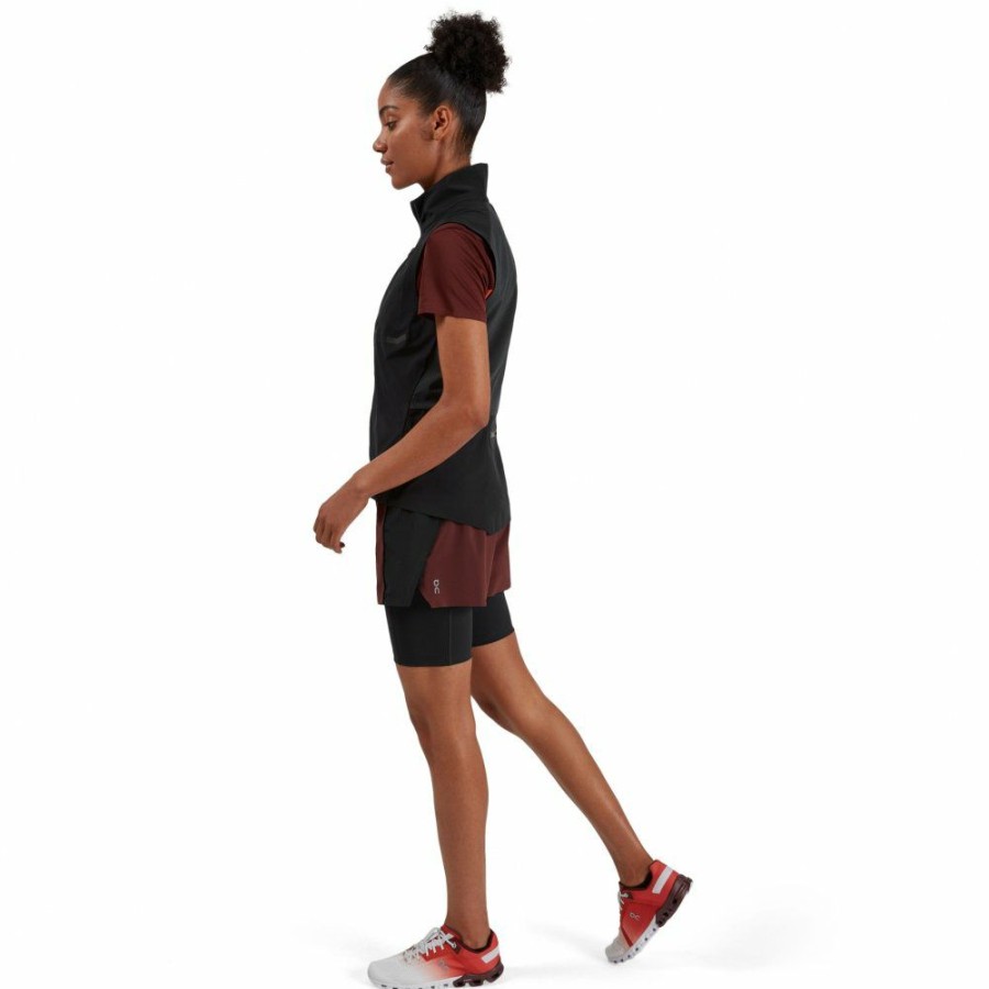 Shorts & Pants & Skirts * | On Active Shorts Women Mulberry & Black On Running Clearance