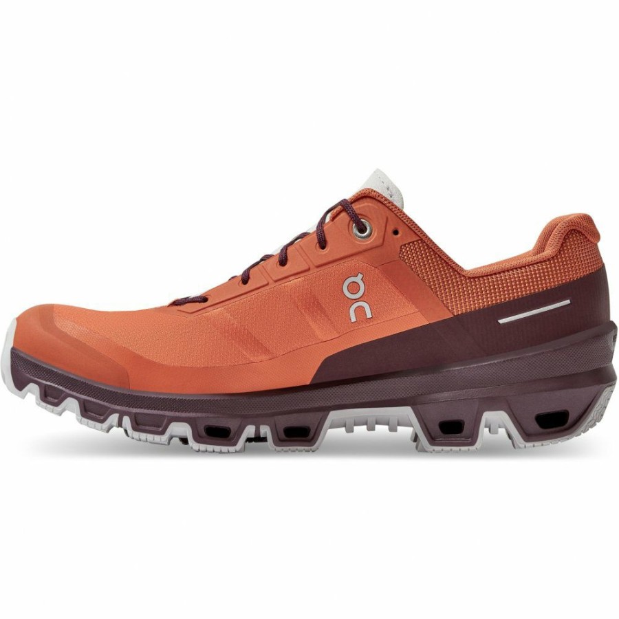 Running Shoes * | On Cloudventure Trailrunning Shoe Flare & Mulberry On Running Clearance