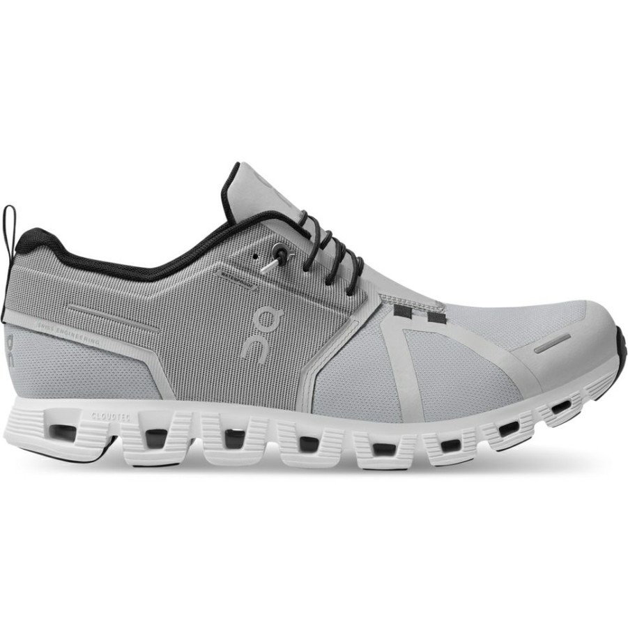 Streetwear * | On Cloud 5 Waterproof Shoe Glacier & White On Running Online