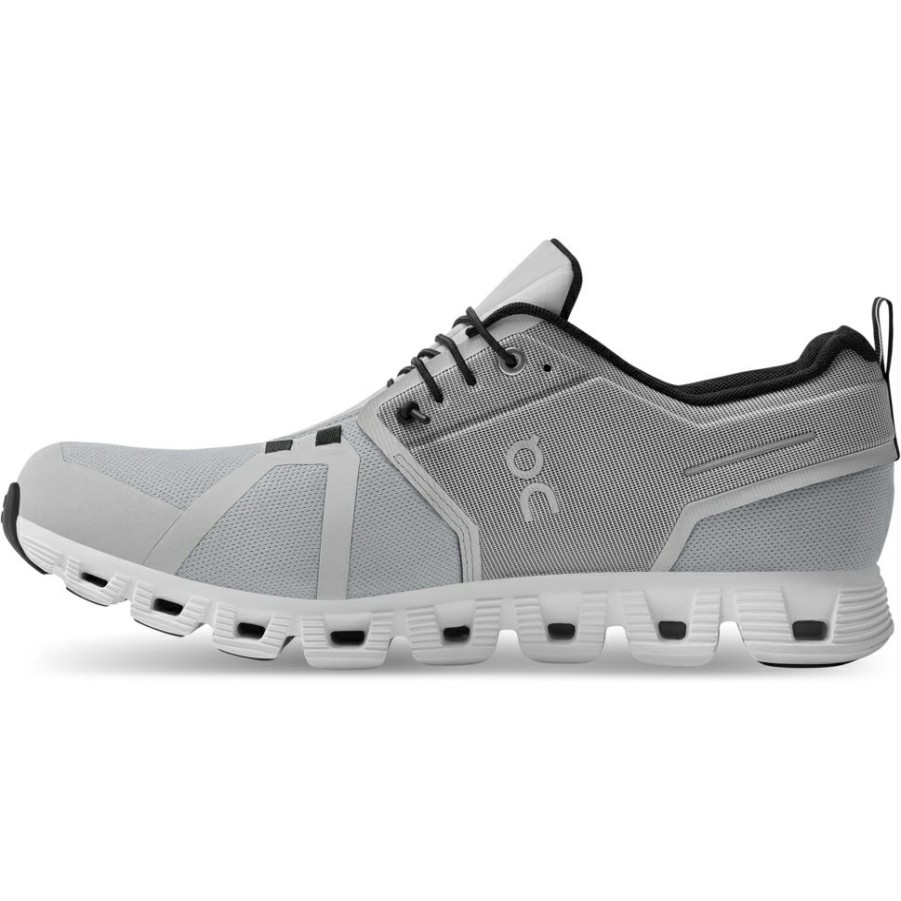 Streetwear * | On Cloud 5 Waterproof Shoe Glacier & White On Running Online