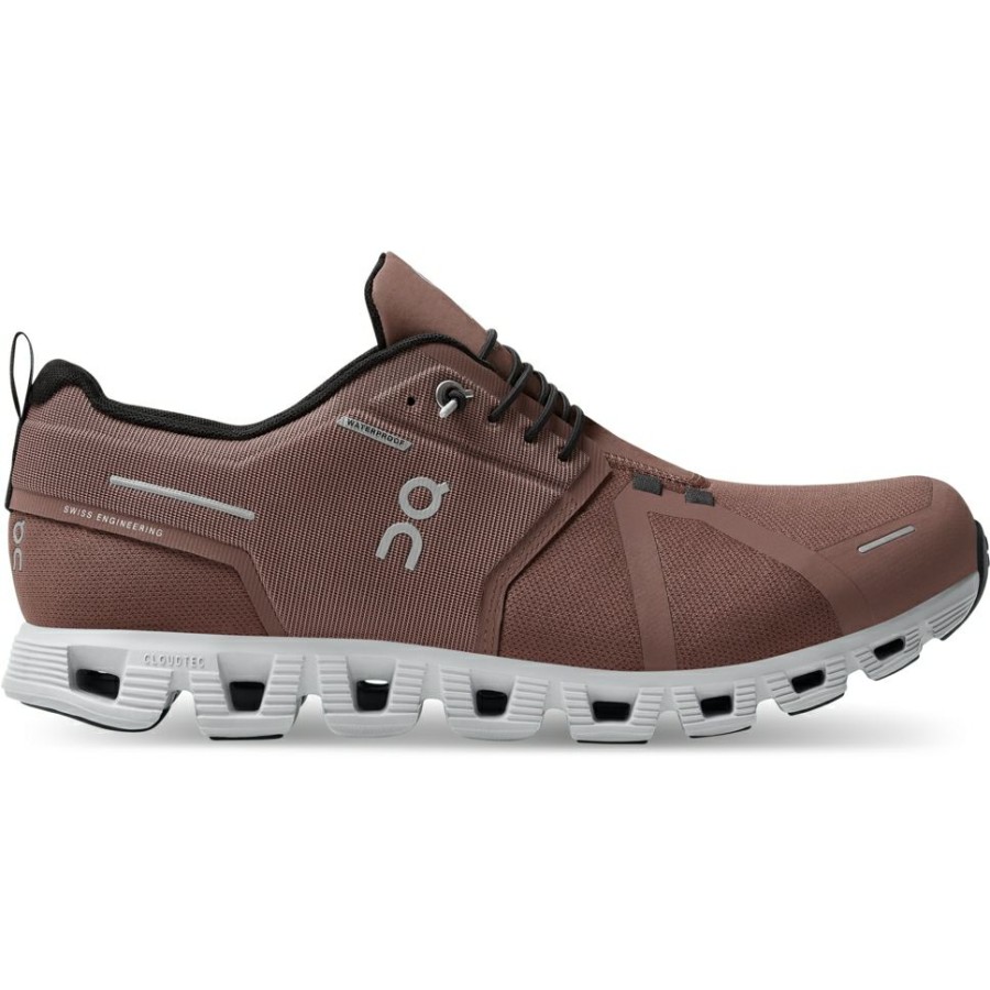 Streetwear * | On Cloud 5 Waterproof Shoe Cocoa & Frost On Running Clearance