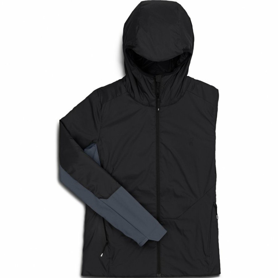 Jackets & Vests * | On Insulator Jacket Women Black & Dark On Running Outlet