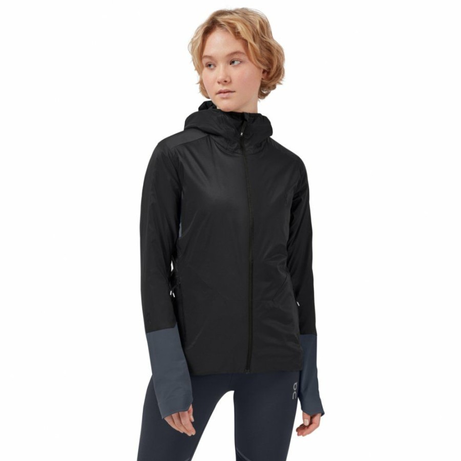 Jackets & Vests * | On Insulator Jacket Women Black & Dark On Running Outlet