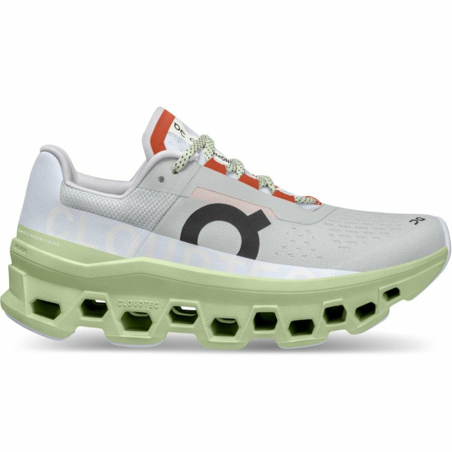 Running Shoes * | On Cloudmonster Women Running Shoe Glacier & Meadow On Running Clearance