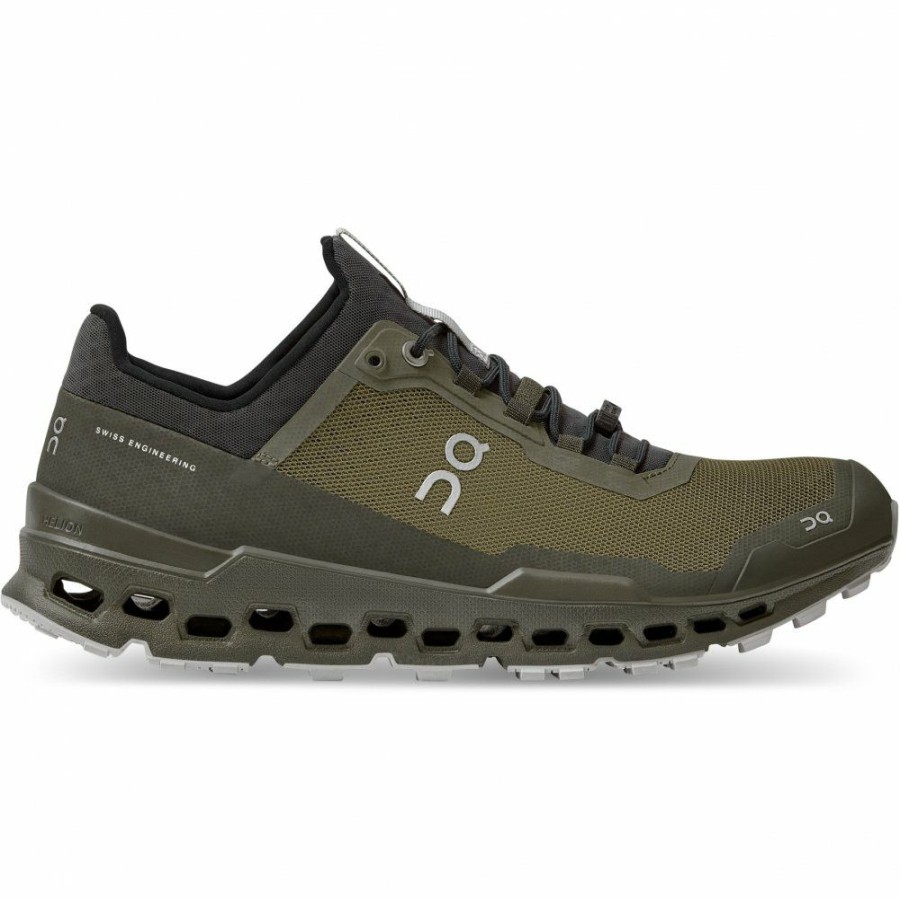 Running Shoes * | On Cloudultra Trailrunning Shoe Olive & Eclipse On Running Clearance