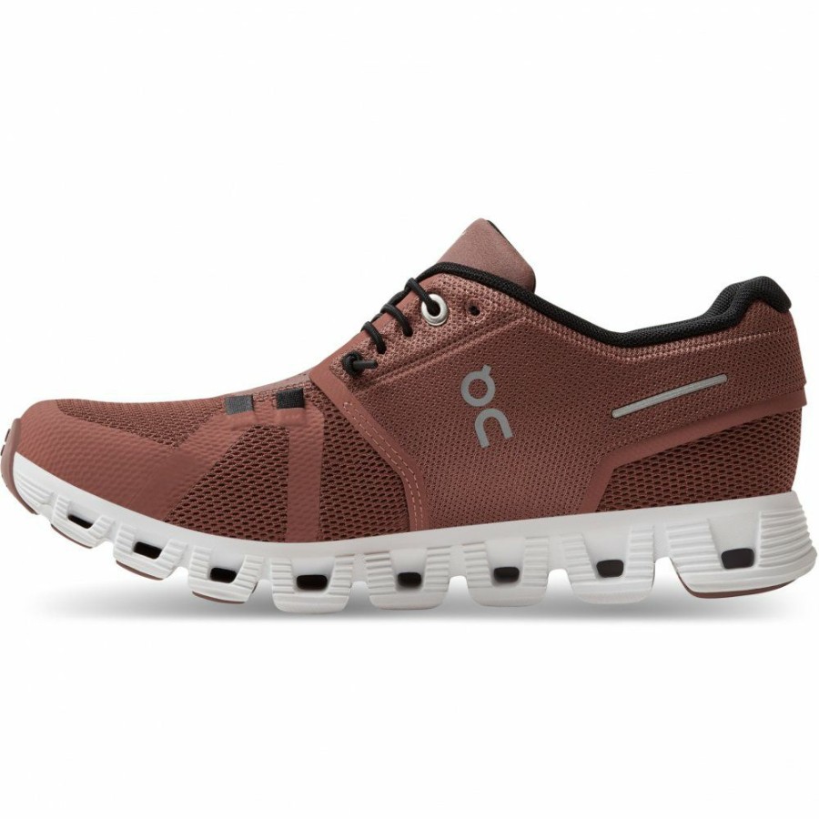 Streetwear * | On Cloud 5 Women Shoe Rust & Black On Running Clearance