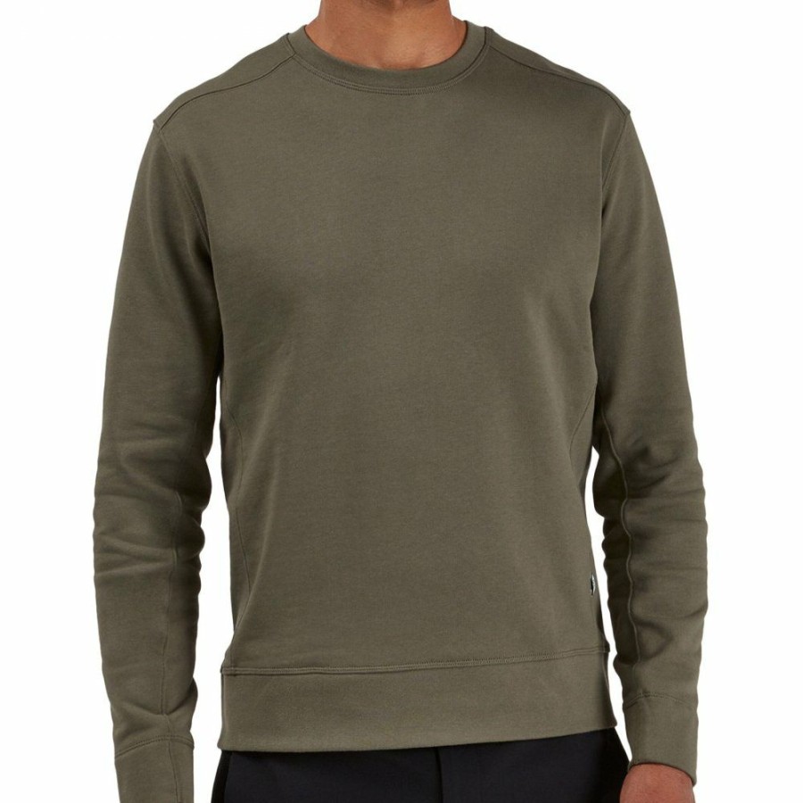 Streetwear * | On Crew Neck Sweatshirt Olive On Running Clearance