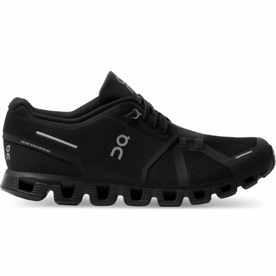 Streetwear * | On Cloud 5 Running Shoe All Black On Running Outlet